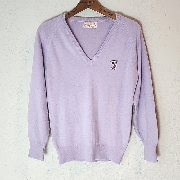 Vintage Minnie Mouse golf sweater, sz S - Picture 1 of 7